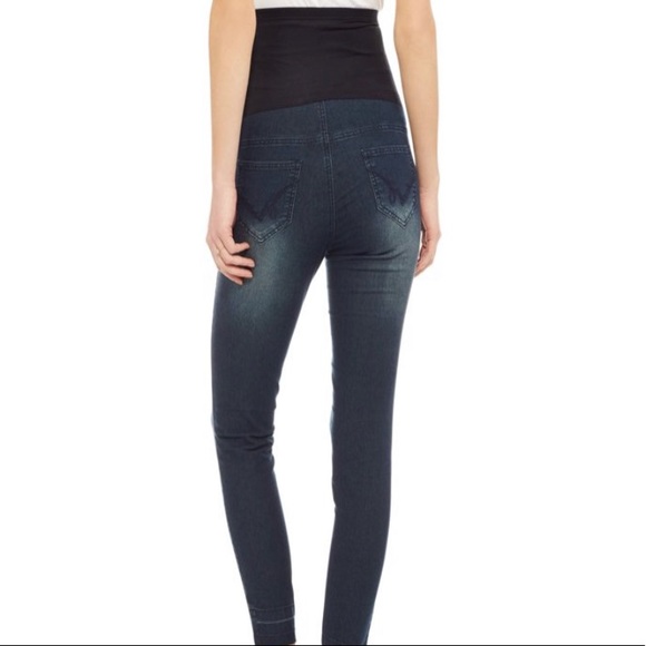 Maternity Oh! Mamma Skinny Jeans with Open Hem medium (NEW no tag 🏷) - Picture 3 of 13